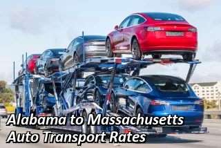 Alabama to Massachusetts Auto Transport Rates