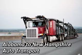 Alabama to New Hampshire Auto Transport