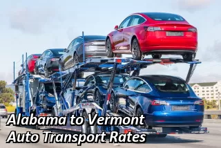 Alabama to Vermont Auto Transport Rates