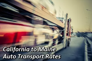 California to Maine Auto Transport Rates