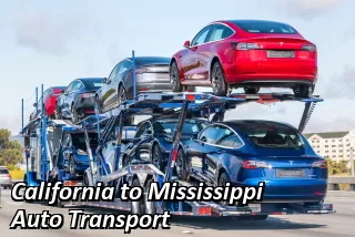 California to Mississippi Auto Transport