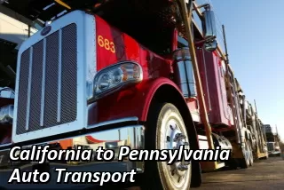 California to Pennsylvania Auto Transport
