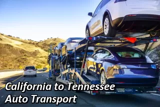 California to Tennessee Auto Transport