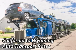 California to Wyoming Auto Transport Rates