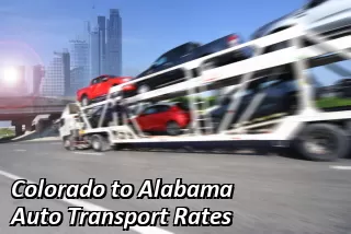 Colorado to Alabama Auto Transport Rates