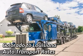 Colorado to Louisiana Auto Transport Rates