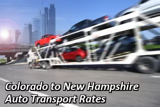 Colorado to New Hampshire Auto Transport Rates