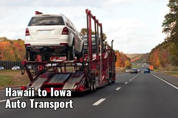 Hawaii to Iowa Auto Transport Shipping