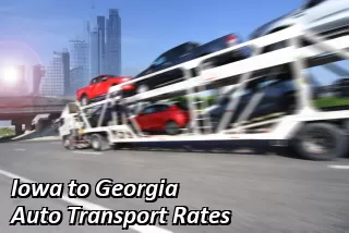 Iowa to Georgia Auto Transport Rates