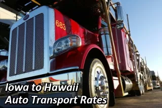 Iowa to Hawaii Auto Transport Rates