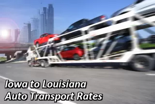 Iowa to Louisiana Auto Transport Rates