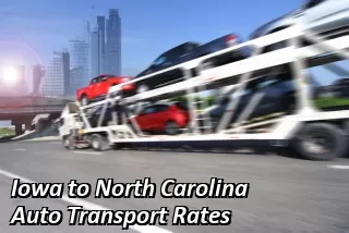 Iowa to North Carolina Auto Transport Rates
