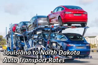 Louisiana to North Dakota Auto Transport Rates