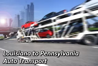 Louisiana to Pennsylvania Auto Transport