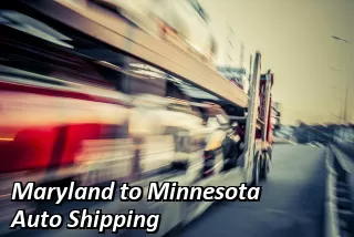 Maryland to Minnesota Auto Shipping