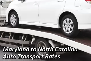 Maryland to North Carolina Auto Transport Rates