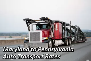 Maryland to Pennsylvania Auto Transport Rates