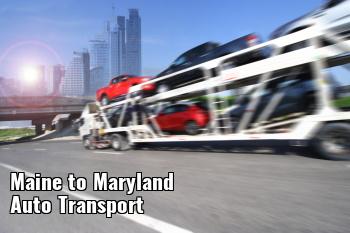 Maine to Maryland Auto Transport Shipping