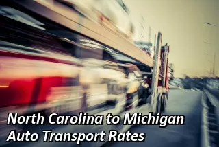 North Carolina to Michigan Auto Transport Shipping