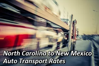 North Carolina to New Mexico Auto Transport Shipping