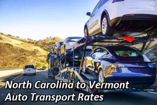 North Carolina to Vermont Auto Transport Shipping