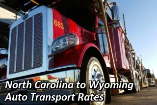 North Carolina to Wyoming Auto Transport Shipping