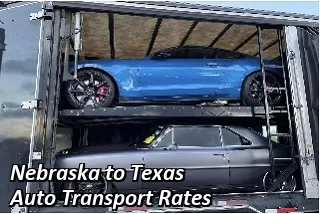 Nebraska to Texas Auto Transport Rates