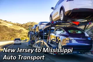 New Jersey to Mississippi Auto Transport Challenge