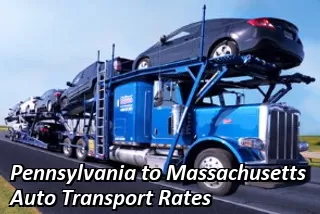 Pennsylvania to Massachusetts Auto Transport Rates