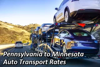 Pennsylvania to Minnesota Auto Transport Rates