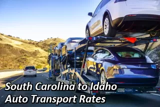 South Carolina to Idaho Auto Transport Rates
