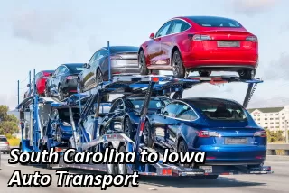 South Carolina to Iowa Auto Transport