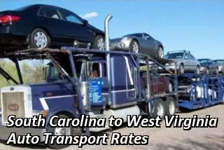 South Carolina to West Virginia Auto Transport Rates