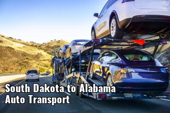South Dakota to Alabama Auto Transport Shipping