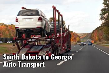 South Dakota to Georgia Auto Transport Shipping