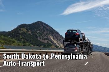 South Dakota to Pennsylvania Auto Transport Shipping