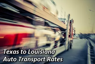 Texas to Louisiana Auto Transport Rates