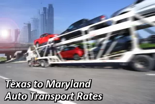 Texas to Maryland Auto Transport Rates