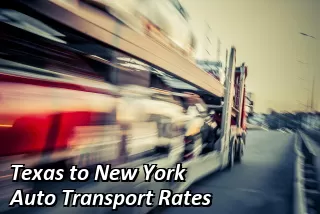 Texas to New York Auto Transport Rates