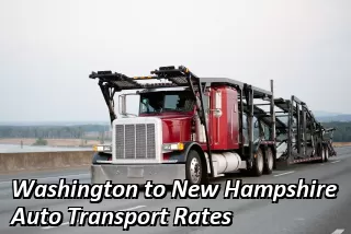 Washington to New Hampshire Auto Transport Rates