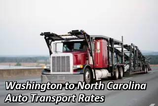Washington to North Carolina Auto Transport Rates