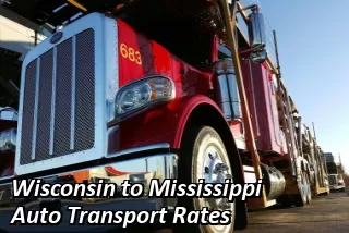 Wisconsin to Mississippi Auto Transport Rates