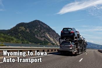Wyoming to Iowa Auto Transport Shipping