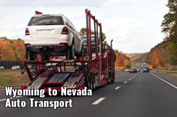 Wyoming to Nevada Auto Transport Shipping