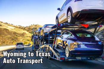 Wyoming to Texas Auto Transport Shipping