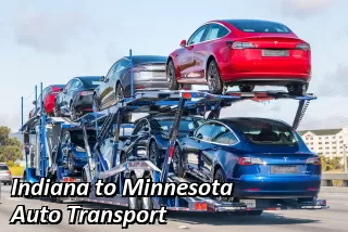 Indiana to Minnesota Auto Shipping Rates