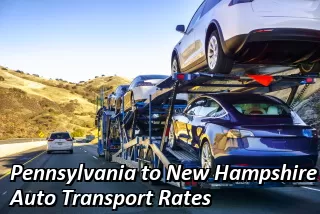 Pennsylvania to New Hampshire Auto Transport Rates