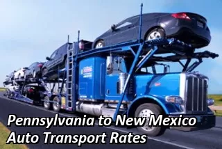 Pennsylvania to New Mexico Auto Transport Rates