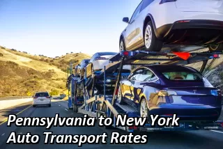 Pennsylvania to New York Auto Transport Rates