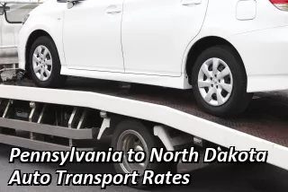 Pennsylvania to North Dakota Auto Transport Rates